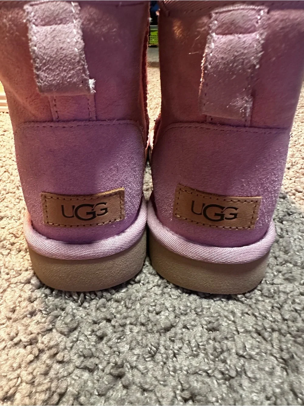 Pink Classic Mini suede Uggs
